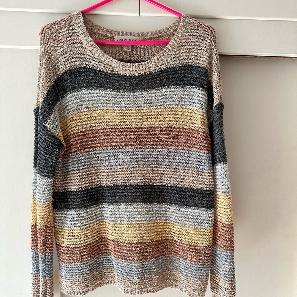 Cozy Striped Sweater - Multicolor